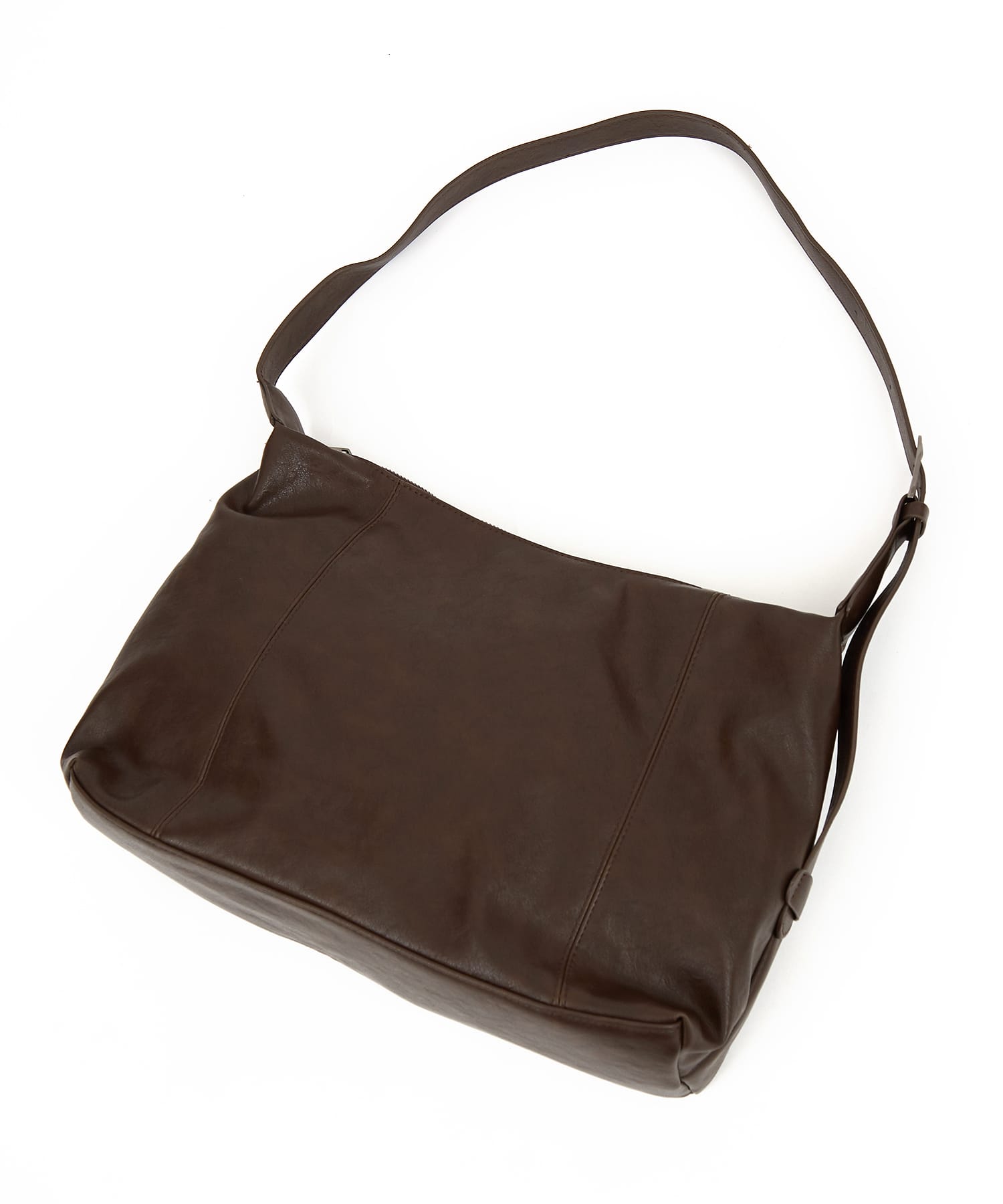 合成皮革レトロスクエアショルダーバッグ / バック 鞄 ユニセックス