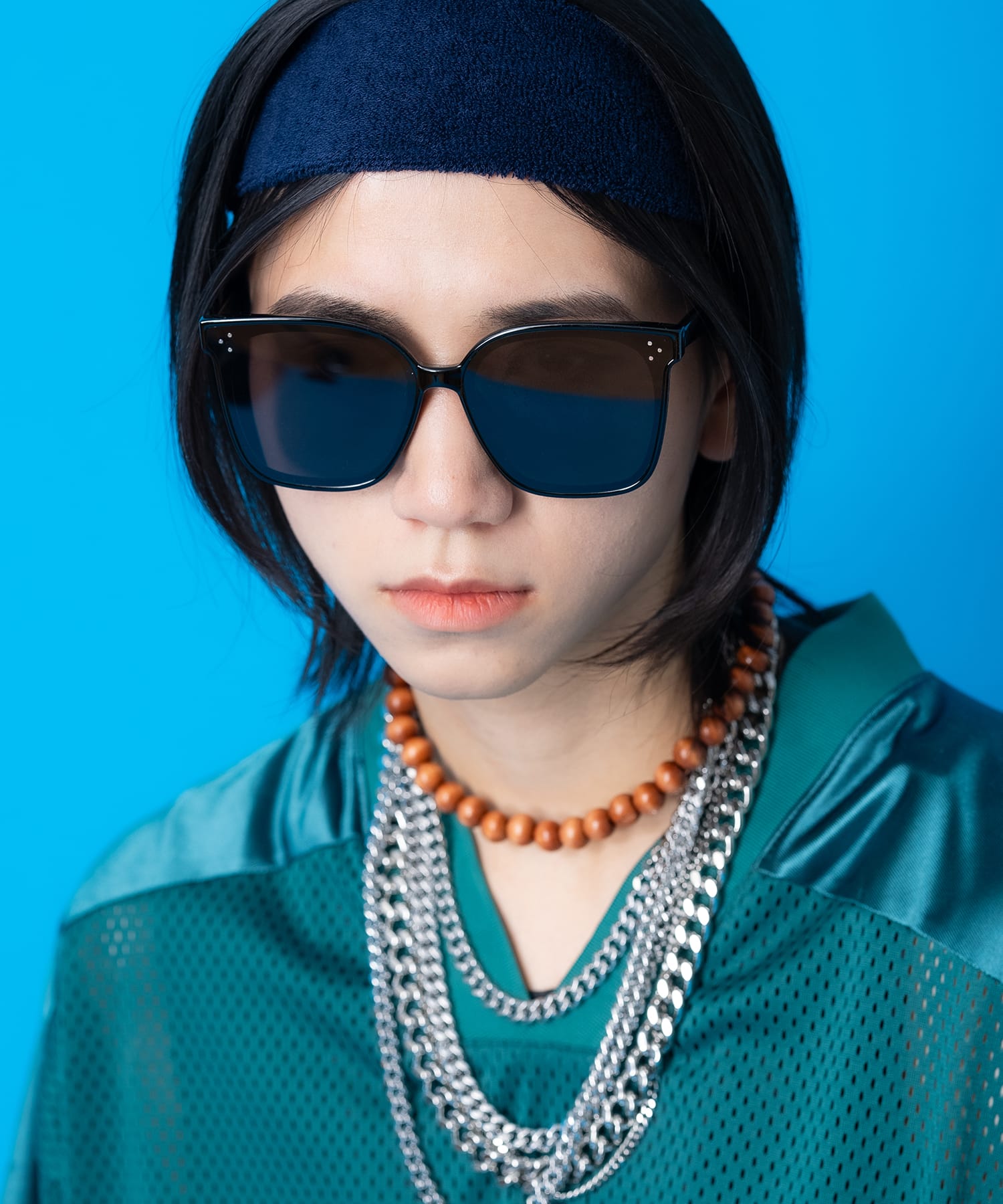 ビッグスクエアサングラス / メンズ レディース ユニセックス カラー