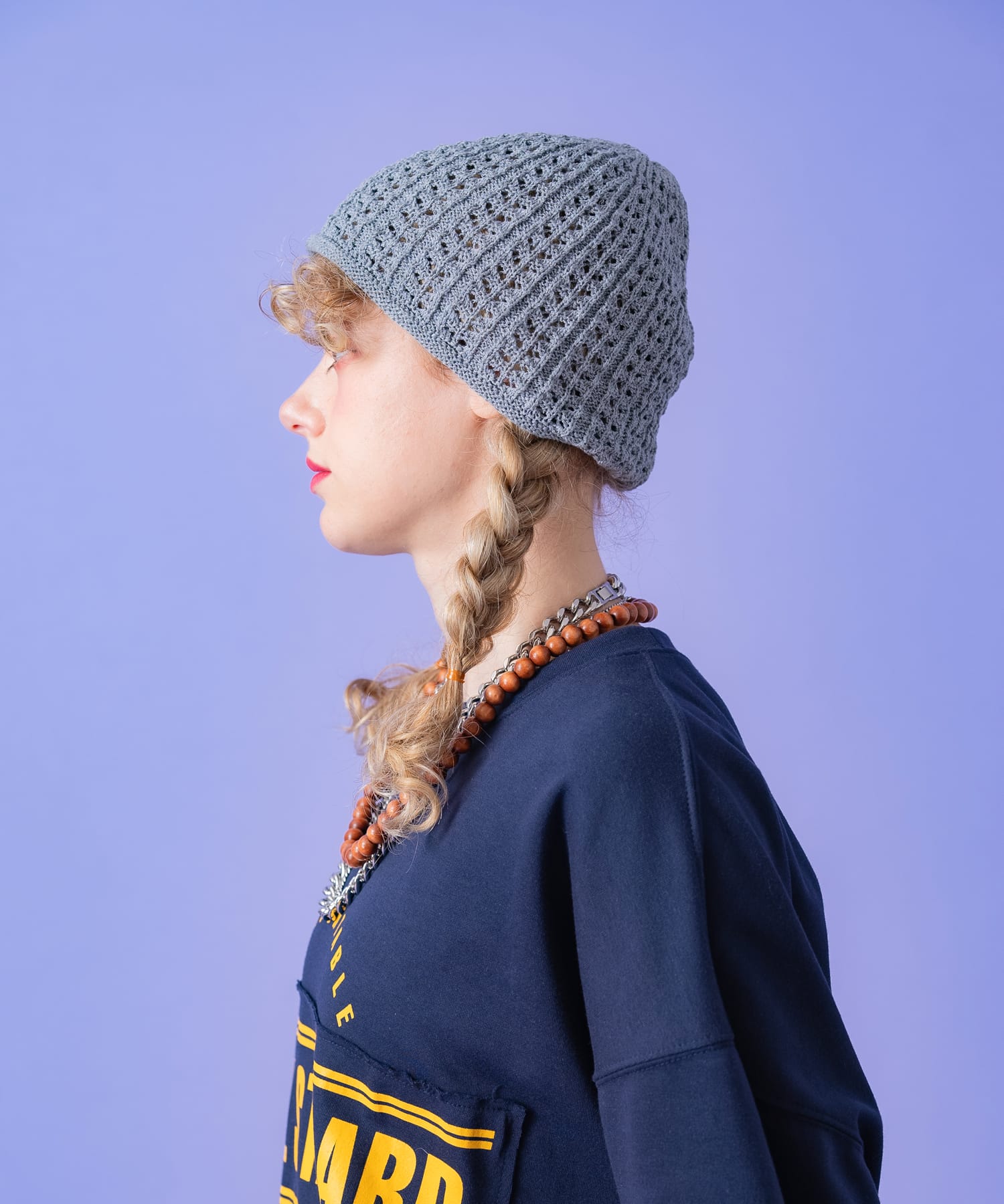 新品ローズバッドROSEBUDコサージュ付きニット帽ビーニーブルー水色ブラック青 ローズバット(ROSE BUD) | 通販・人気ランキング - 価格.com