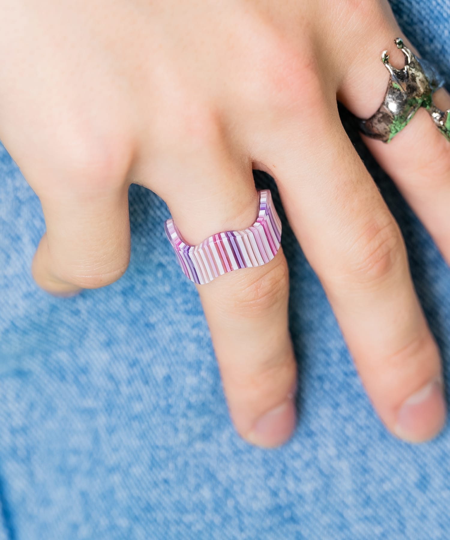 バリエーションレトロレジンリング(14号) / 指輪 レディース メンズ