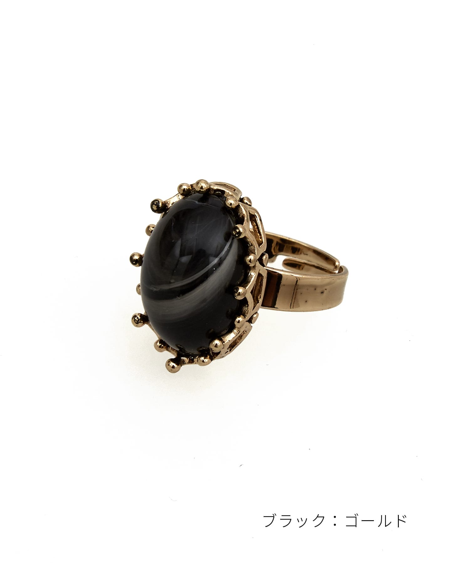 レトロアクリルストーンフリーサイズリング / 指輪 レディース メンズ