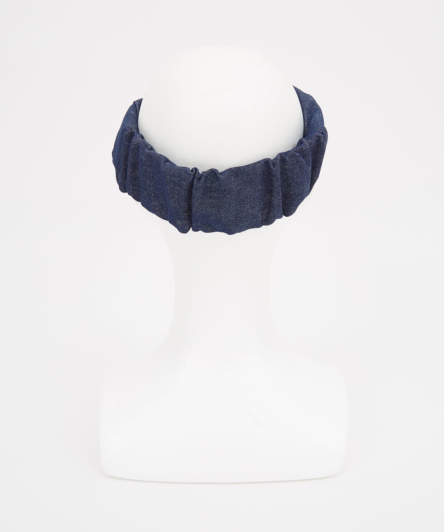 クロスボリュームデニムヘアターバン / ヘアバンド レディース