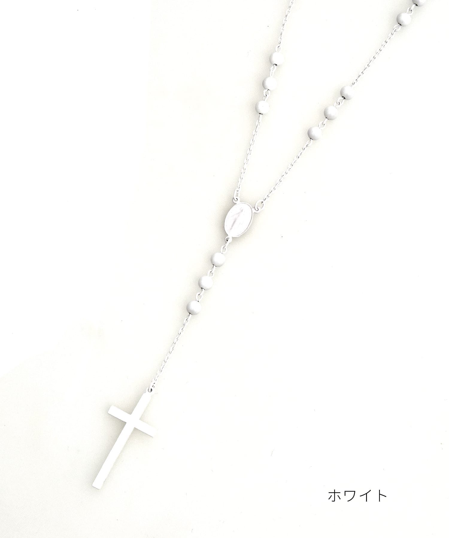 ワントーンカラーロザリオネックレス(50cm) / メンズ レディース ユニ