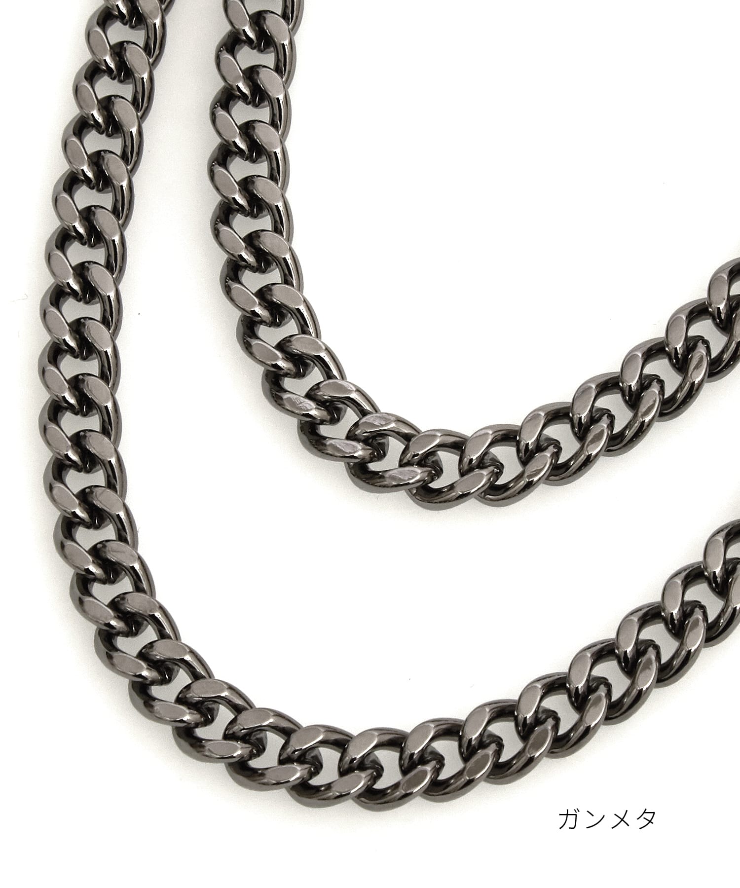 2連喜平チェーンネックレス -8m/m- (50cm・60cm) / メンズ レディース