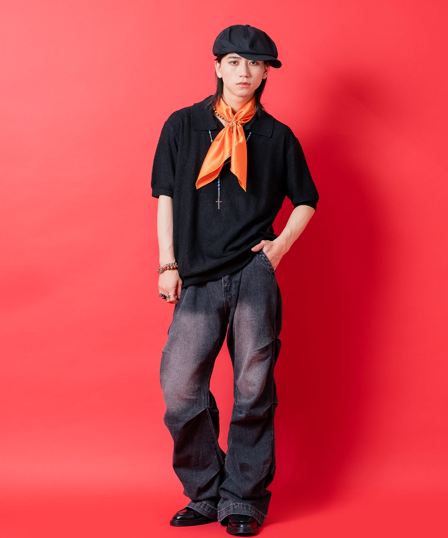 サテンスカーフ(65cm×65cm) / メンズ レディース ユニセックス