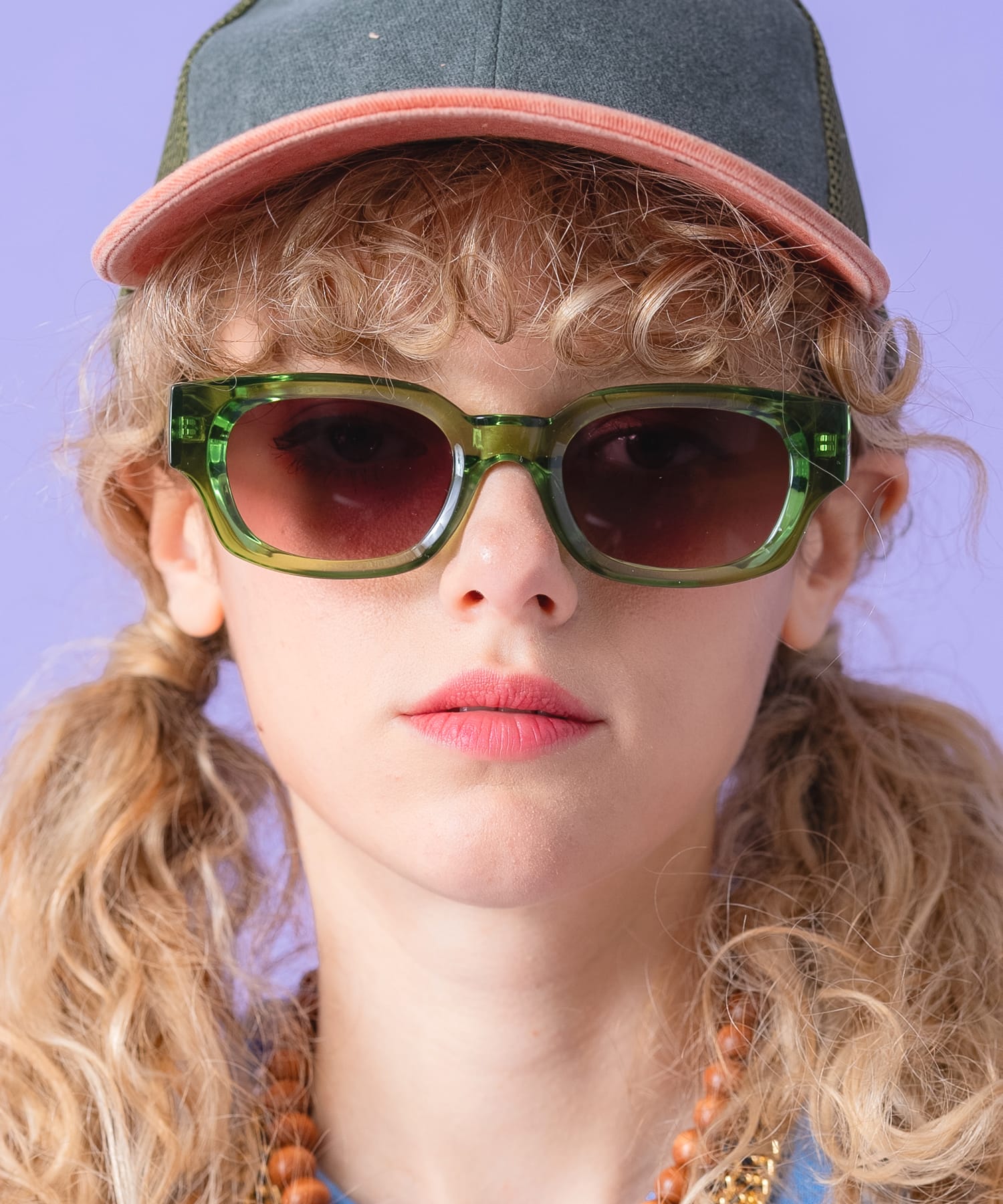 an meets zakka ワイドフレームウェリントンサングラス