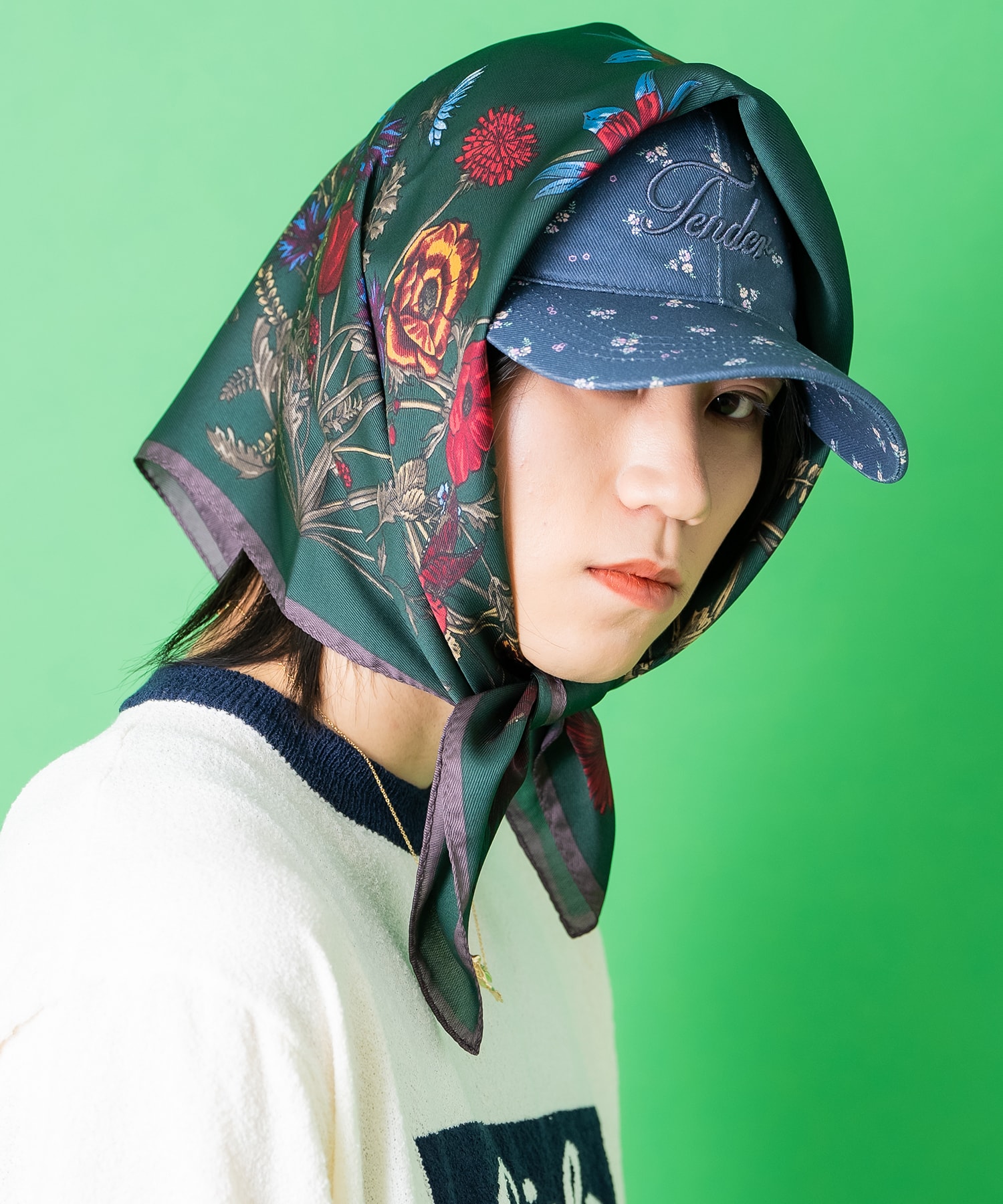 an meets zakka レトロクラシックパターンバリエーション大判スカーフ(70cm×70cm)