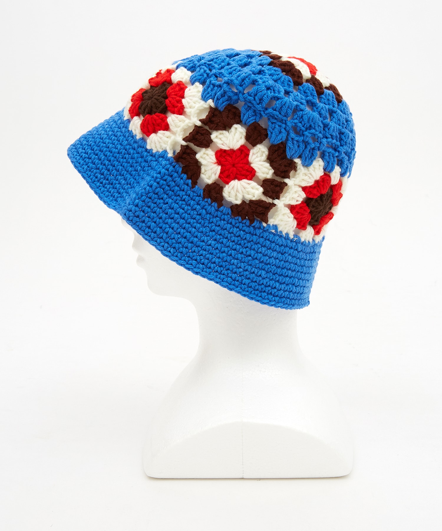レトロフラワーモチーフクロシェニットハット / メンズ レディース