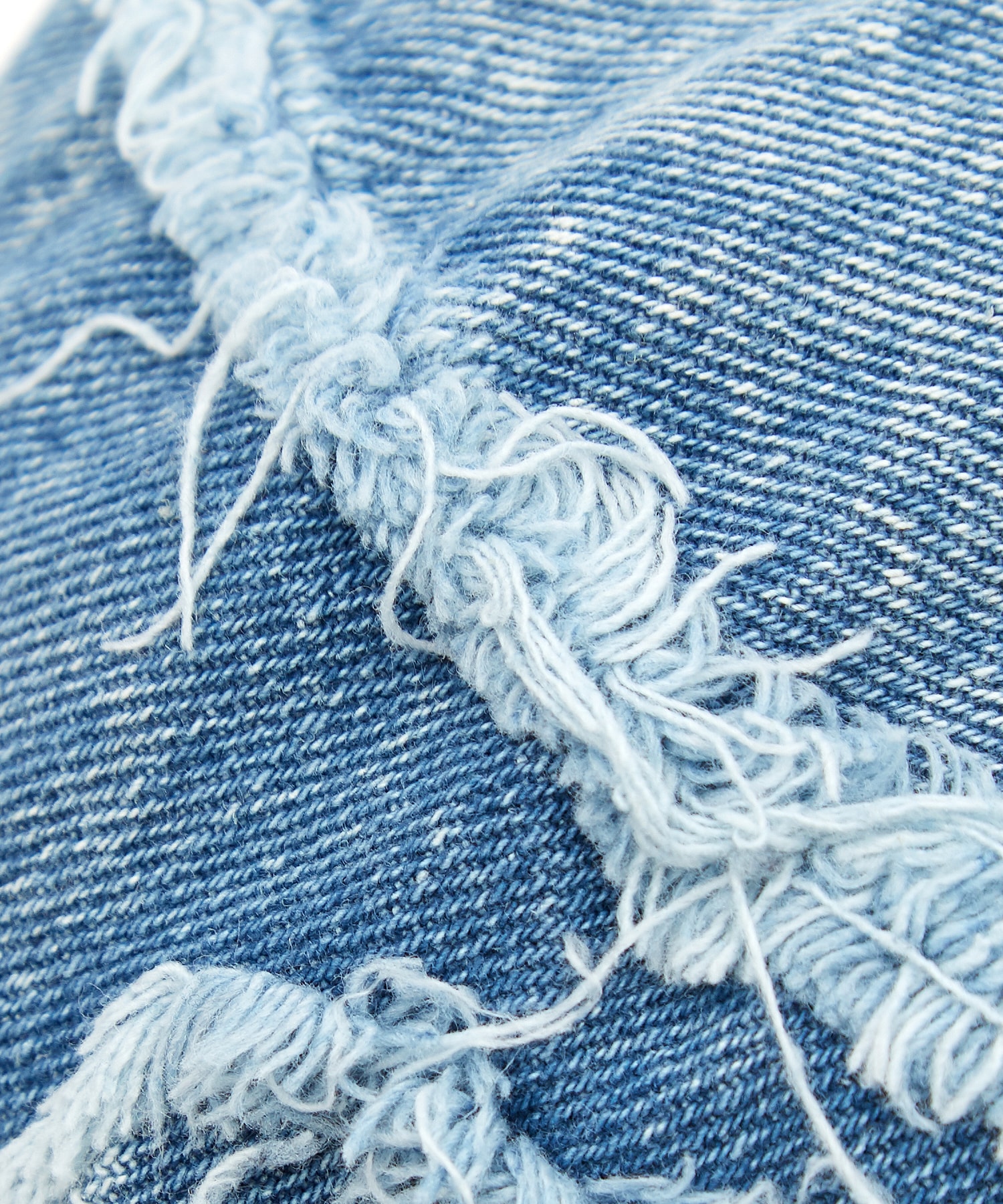 クラッシュフリンジランダムパッチワークデニムハット / メンズ