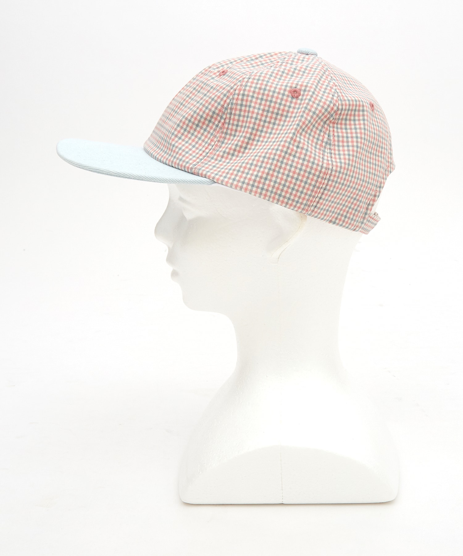 チェック×デニムコンビ2トーンキャップ / メンズ レディース ユニ