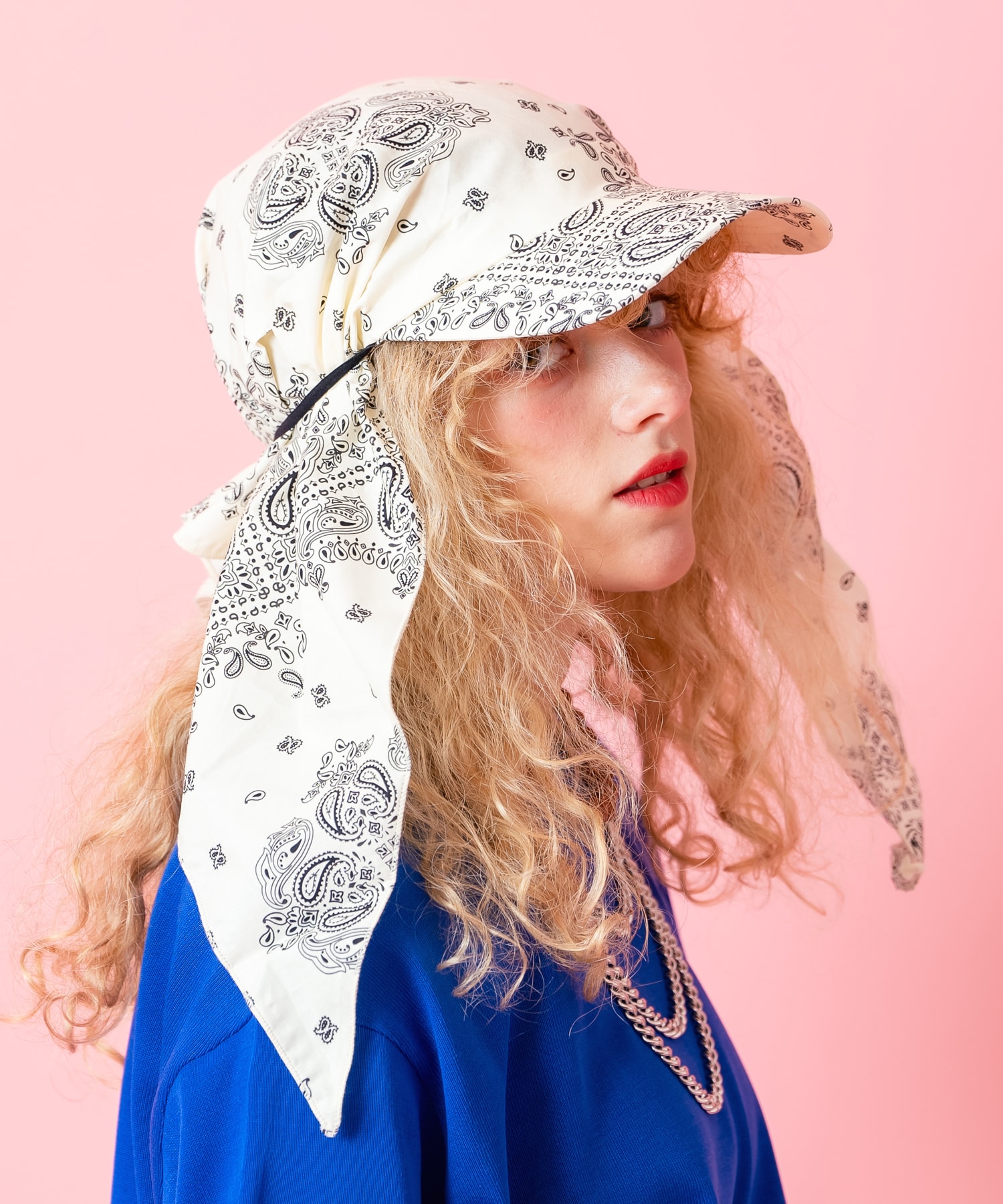 an meets zakka ペイズリースカーフキャップ