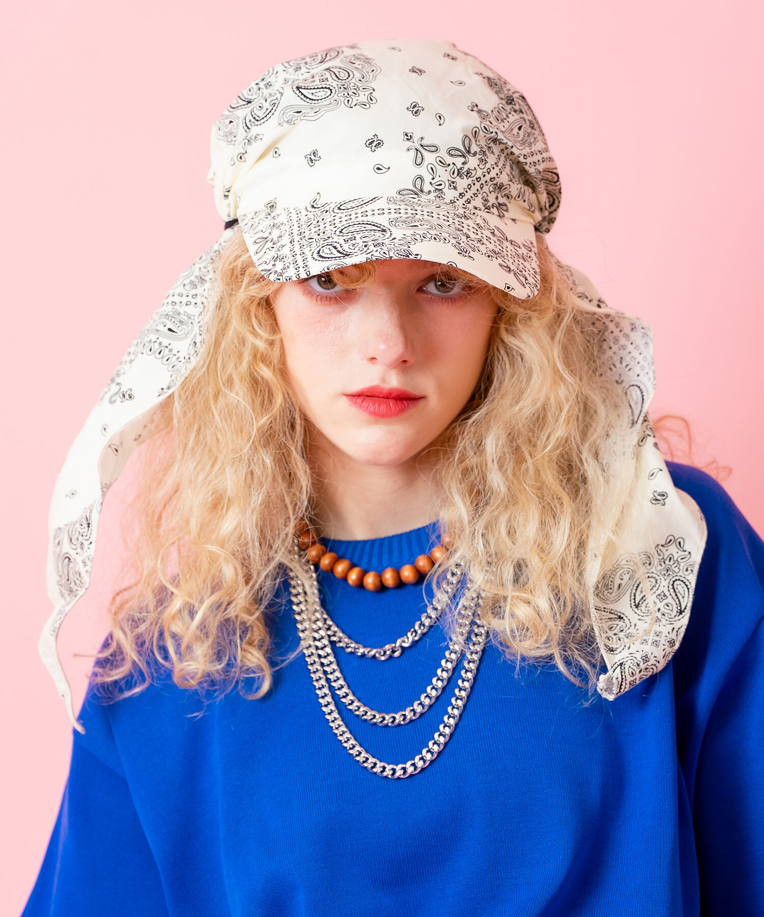 ペイズリースカーフキャップ / ユニセックス メンズ レディース 柄