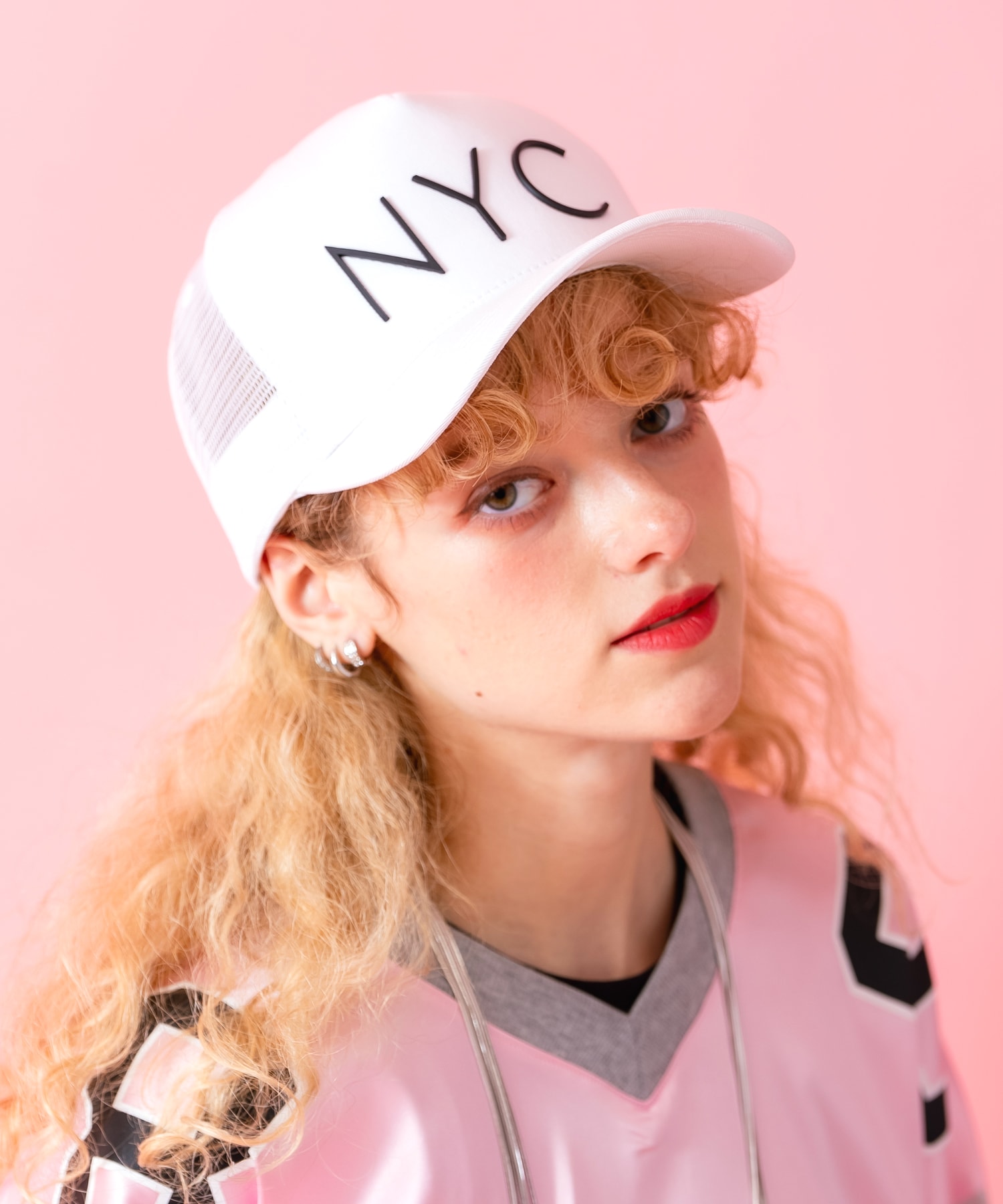 NYC3Dロゴメッシュキャップ / メンズ レディース ユニセックス