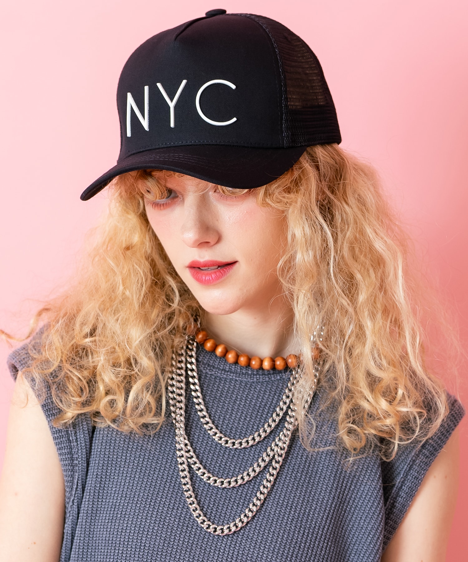 NYC3Dロゴメッシュキャップ / メンズ レディース ユニセックス 