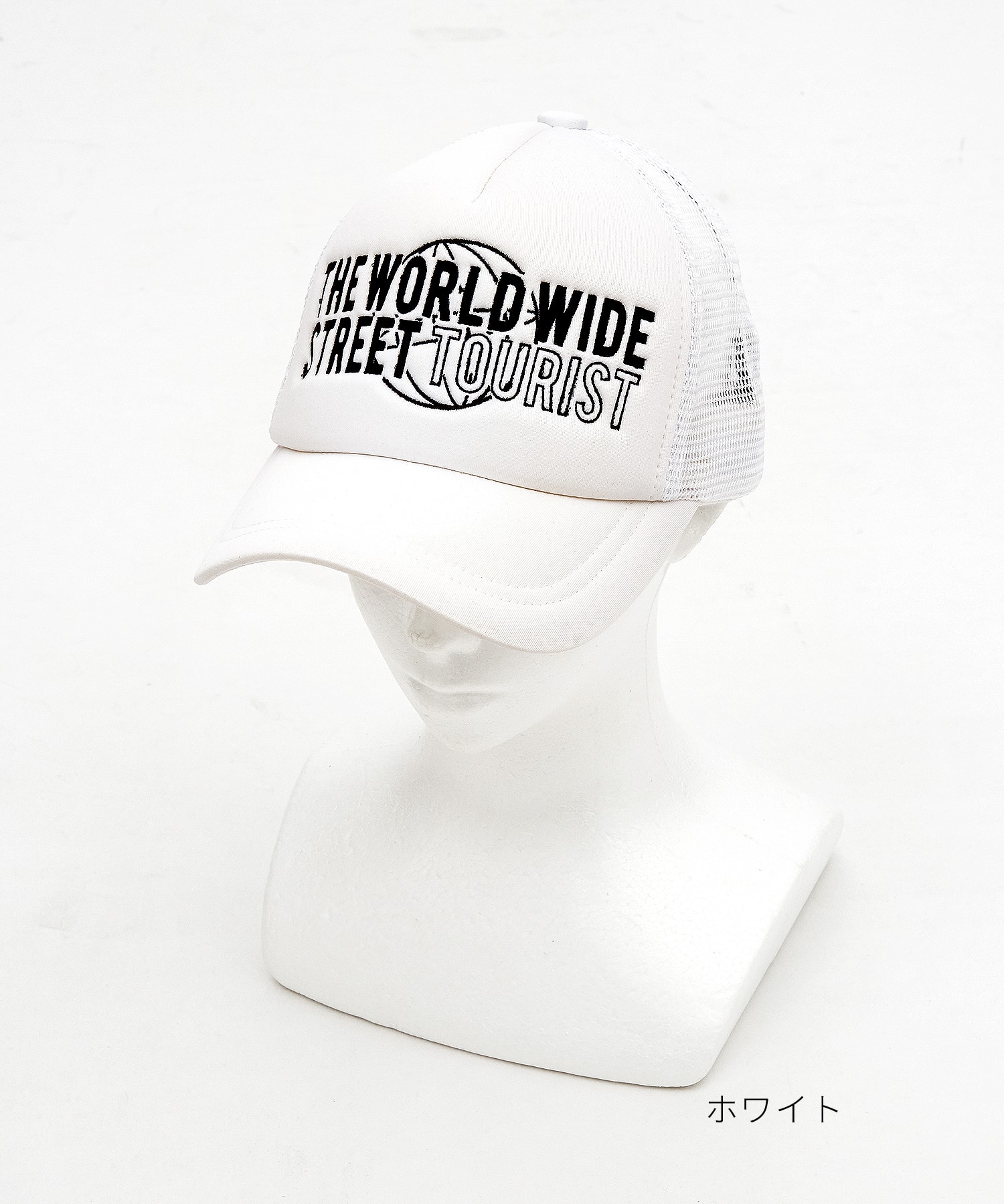 WORLDWIDEレトロ刺繍ロゴメッシュキャップ / メンズ レディース ユニ