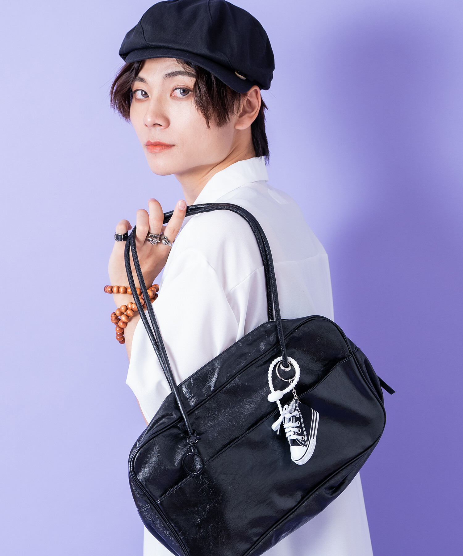 and wang パーカー キーホルダー キャミソール 花刺繍パーカー[品番：IGAW0001389]｜axes femme（アクシーズ