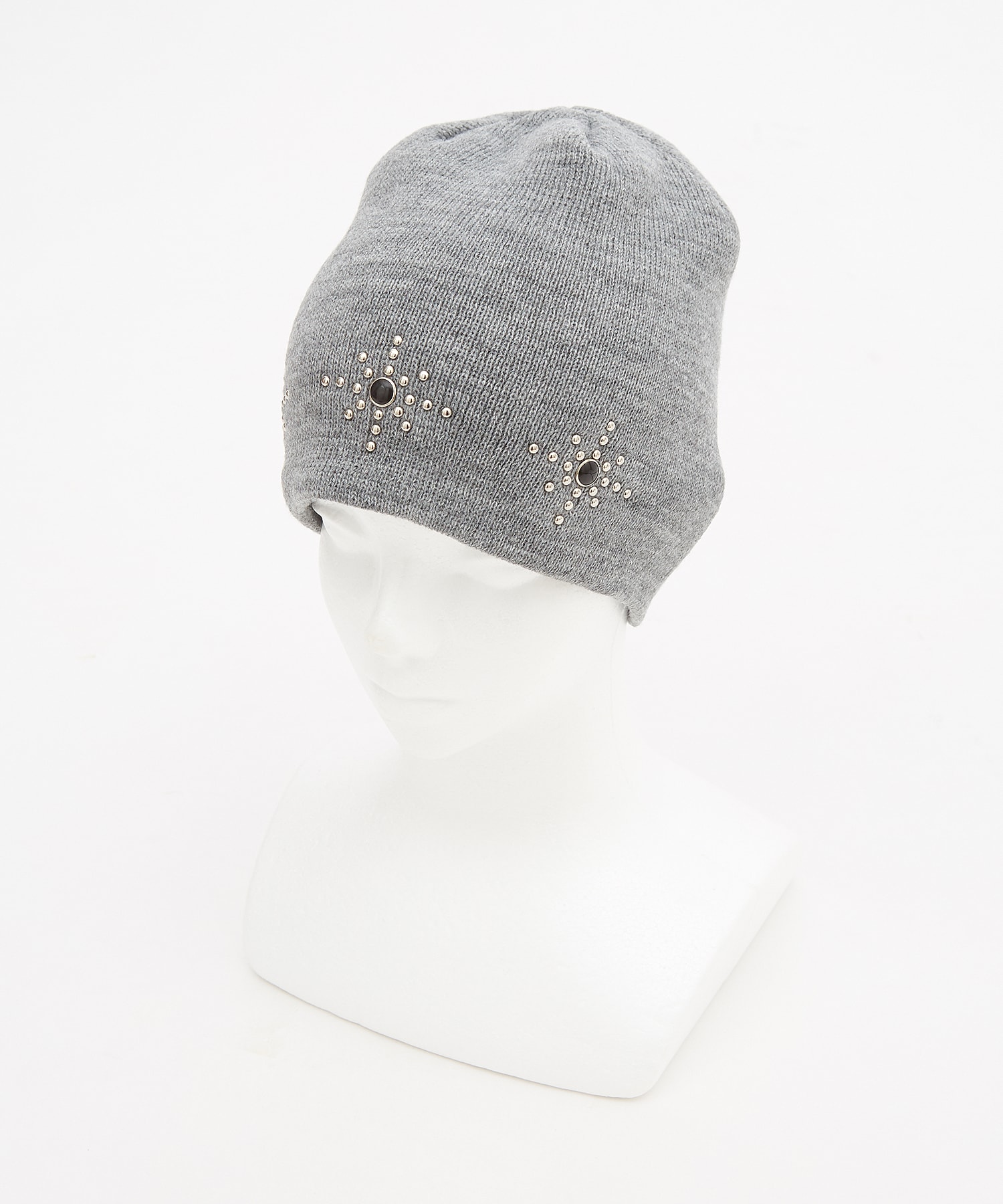 STONE  ホワイトニット帽 STONE ISLAND（ストーン アイランド） BEANIE ビーニー ニット帽