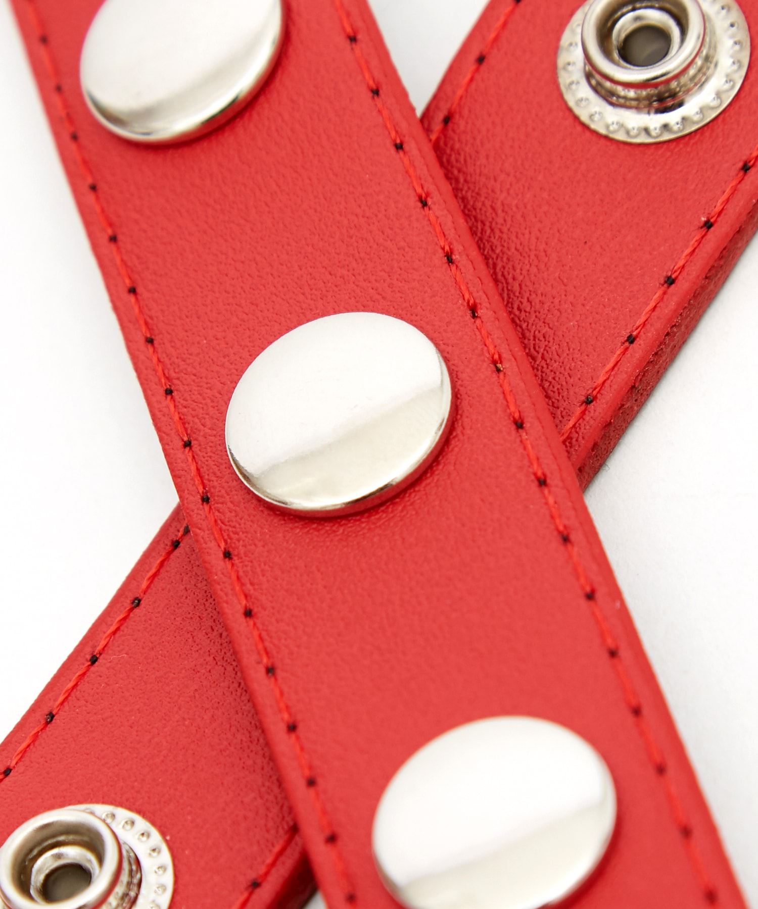 リベットスタッズスナップボタンスクエアナローベルト / ユニセックス 