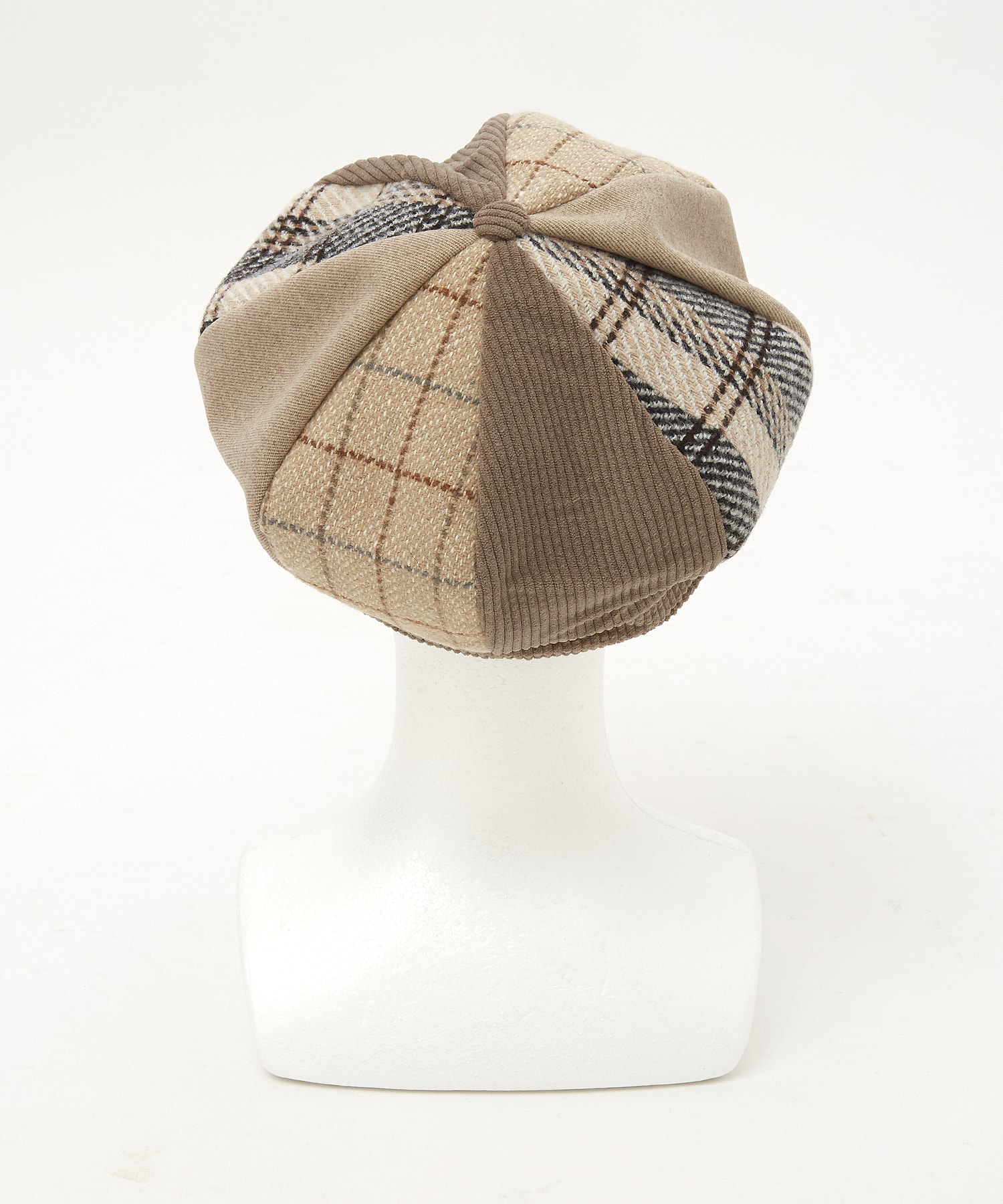 ランダムパターンパッチワークウールキャスケット / メンズ レディース