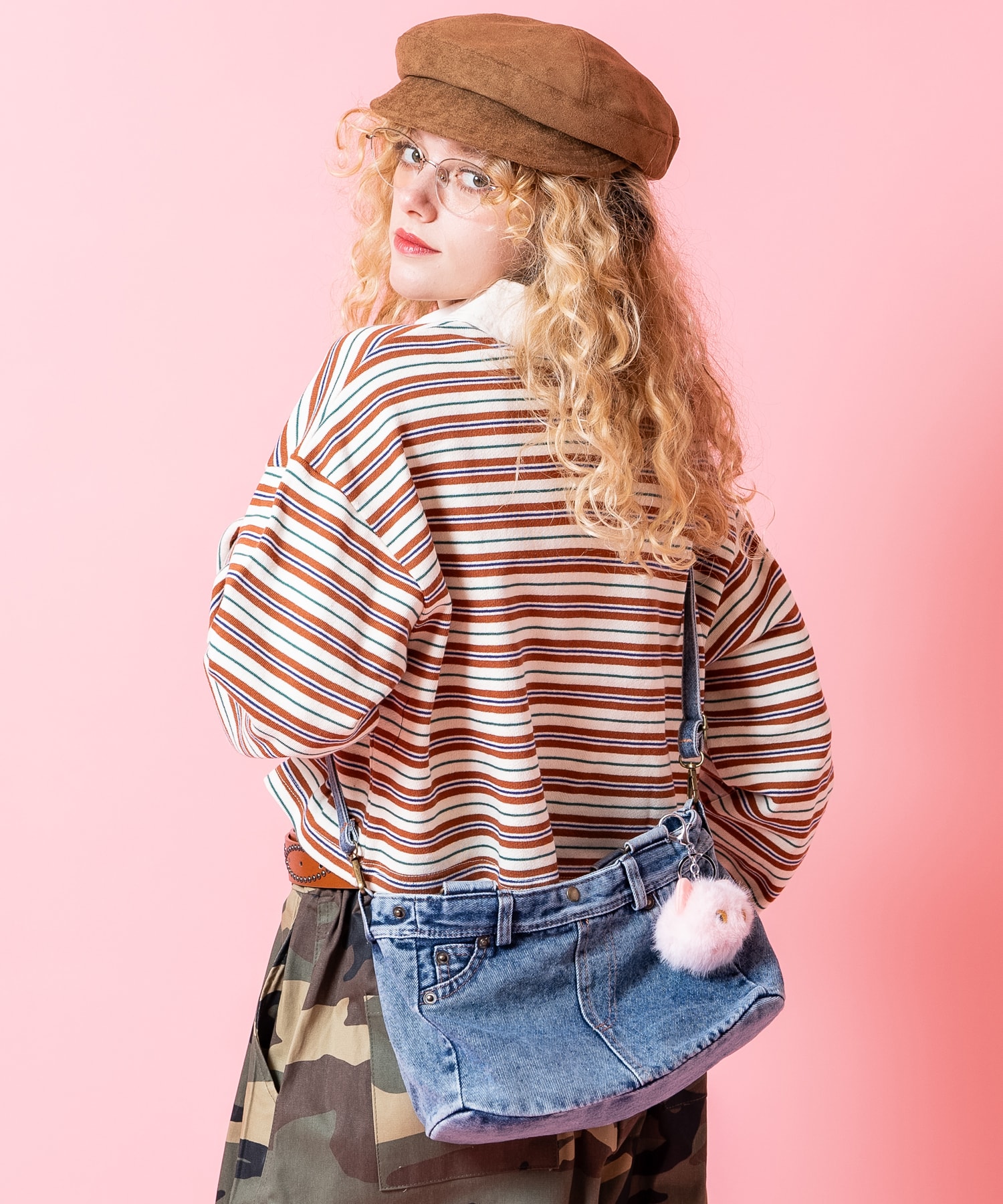 an meets zakka デニムパンツ２WAYショルダーハンドバッグ