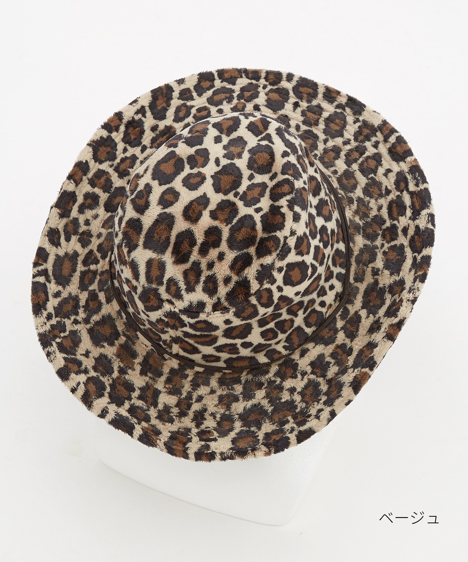 レオパードベロアファーテンガロンハット / ユニセックス 帽子