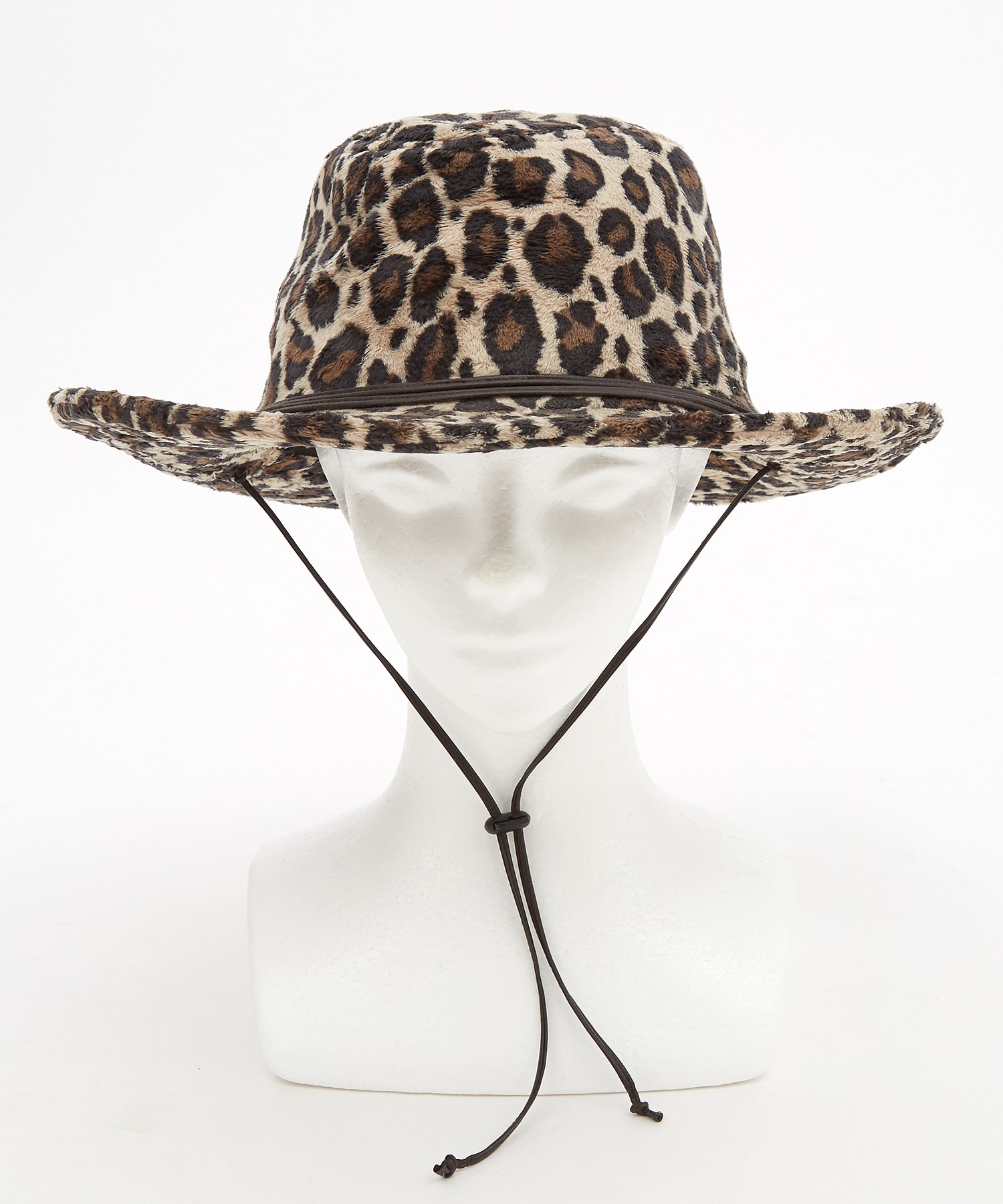 レオパードベロアファーテンガロンハット / ユニセックス 帽子