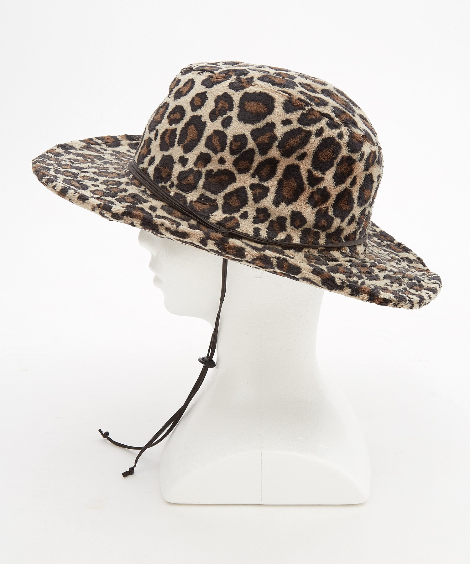 レオパードベロアファーテンガロンハット / ユニセックス 帽子