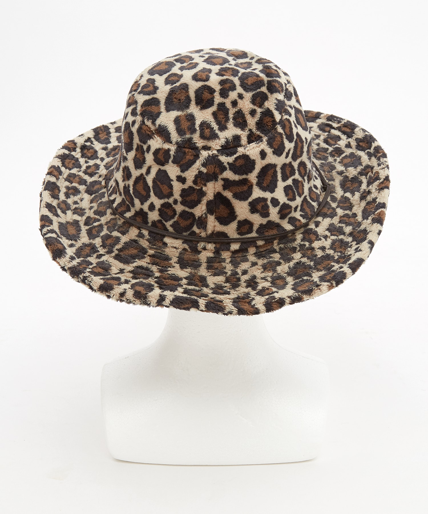 レオパードベロアファーテンガロンハット / ユニセックス 帽子