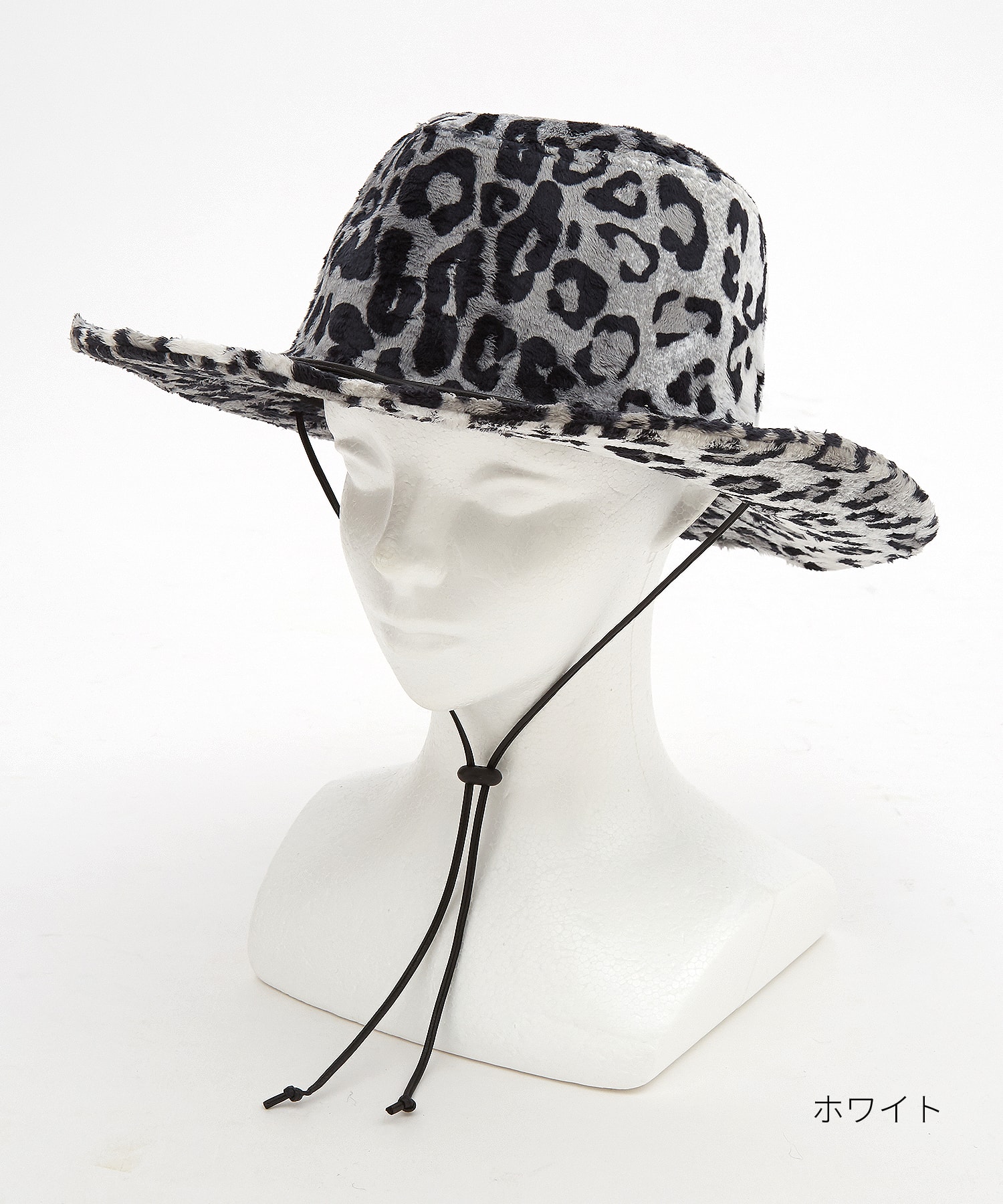 レオパードベロアファーテンガロンハット / ユニセックス 帽子