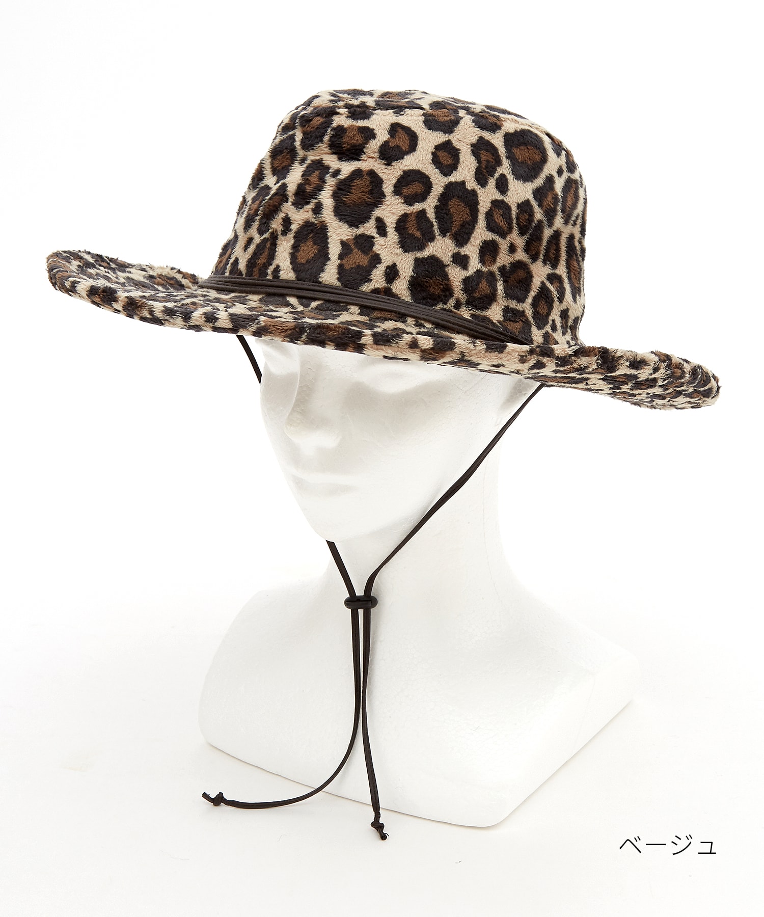 レオパードベロアファーテンガロンハット / ユニセックス 帽子