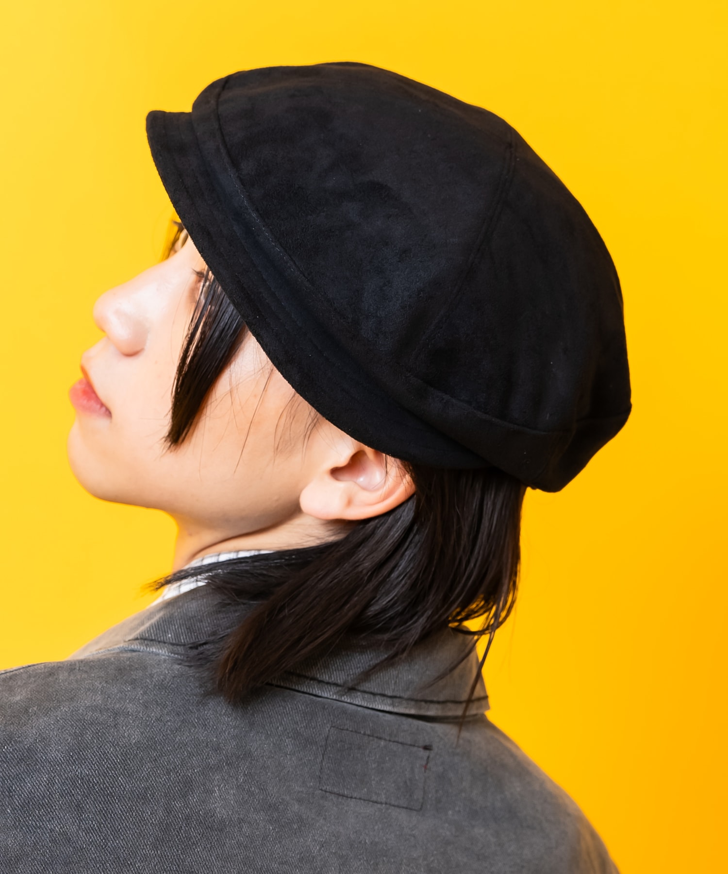 スエードタッチ合成皮革キャスマリンキャップ / ユニセックス