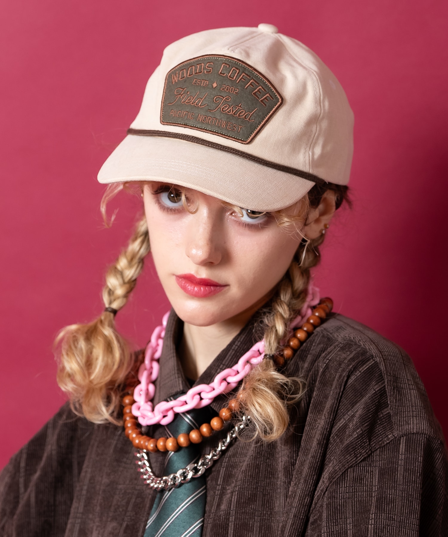 an meets zakka アメカジライクフェルトワッペンコードキャップ