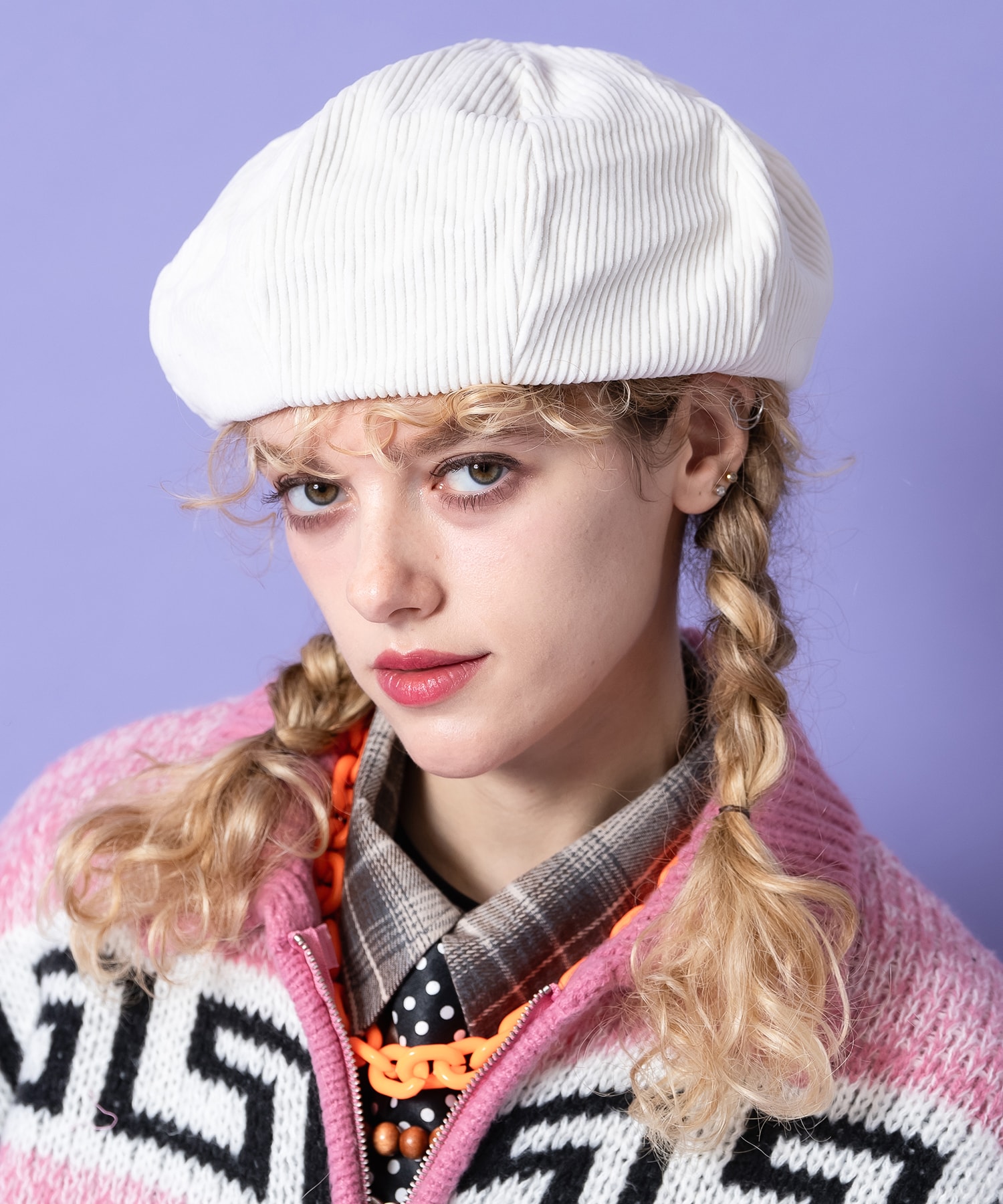 an meets zakka コーデュロイベレー帽