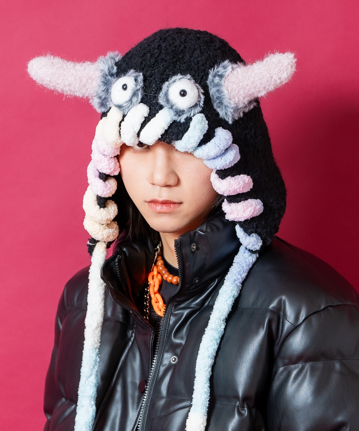 新未確認モンスターイヤーフラップニット帽 / ユニセックス 頭巾