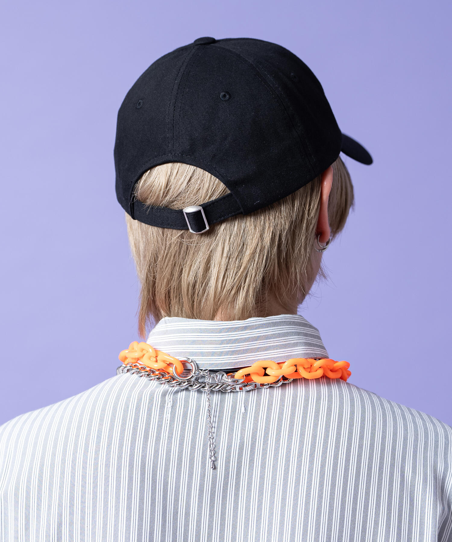 ストリートロゴ刺繍コットンレトロキャップ / ユニセックス BB ロー