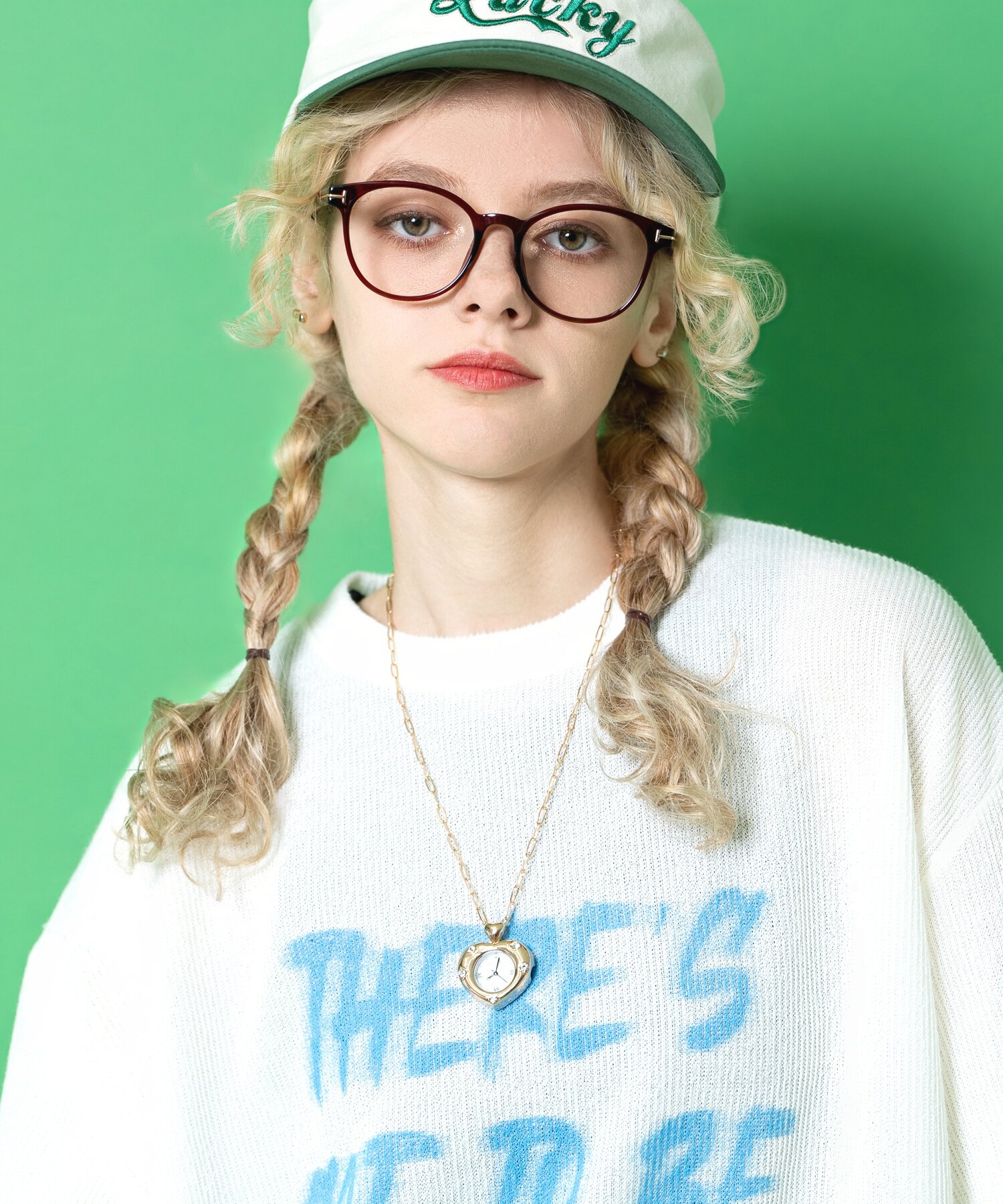 an meets zakka ハートペンダントウォッチ