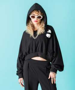 TEDDY ankoROCK ベリーショート丈パーカー -オーバーサイズ-