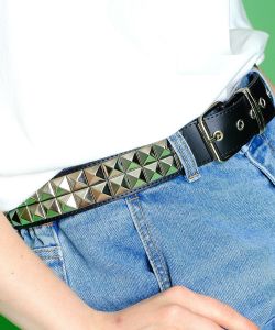 an meets zakka 2連スタッズベルト