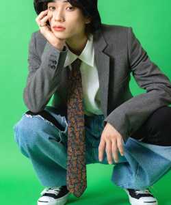 an meets zakka レトロクラシックペイズリー柄ネクタイ