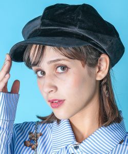 an meets zakka ベロアキャスケット
