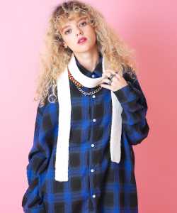 an meets zakka ニットロングナロースカーフ