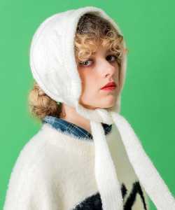 an meets zakka ケーブルニットイヤーマフ