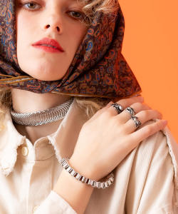 an meets zakka 極太ベネチアンメタルチェーンブレスレット