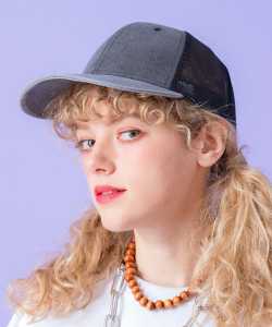 an meets zakka ピグメント２トーンメッシュキャップ