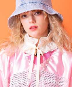 an meets zakka コットンフリル＆２連フラワーレース付け襟