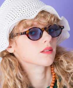 an meets zakka ラウンドボストンサングラス