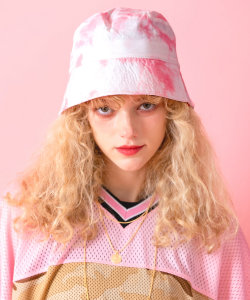 【期間限定10％OFF】 an meets zakka タイダイ柄ポリバケットハット