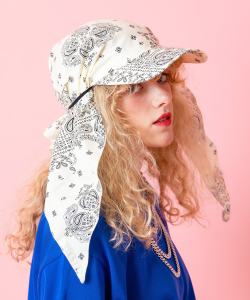 an meets zakka ペイズリースカーフキャップ