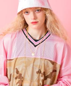 an meets zakka ３連チェーン刻印コイントップネックレス(70cm)