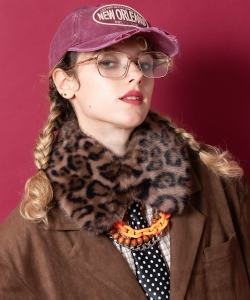 an meets zakka ショートファー付け襟マフラー